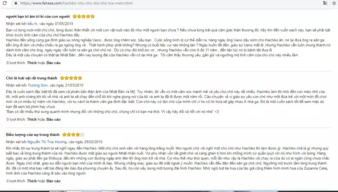 Trên Fahasa, cuốn sách cũng nhận được rất nhiều phản hồi tích cực, review có tâm từ phía độc giả (Nguồn ảnh: BlogAnChoi)