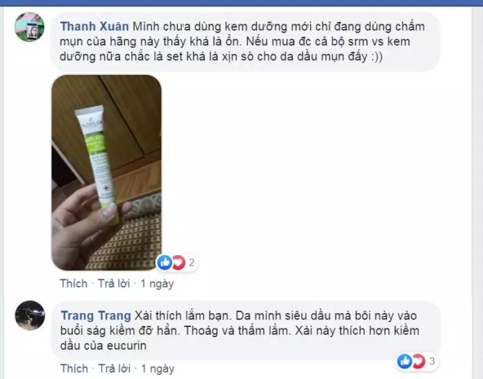 Đánh giá của khách hàng trên Facebook. (nguồn: BlogAnChoi)