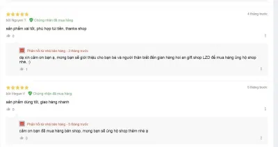 Đánh giá của khách hàng trên Lazada. (nguồn: BlogAnChoi)