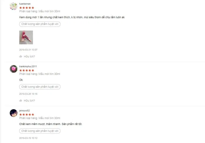 Đánh giá của khách hàng trên Shopee. (nguồn: BlogAnChoi)