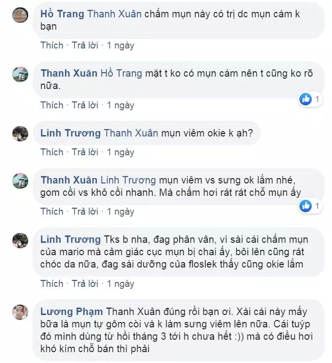 Đánh giá của khách hàng trên Facebook. (nguồn: BlogAnChoi)