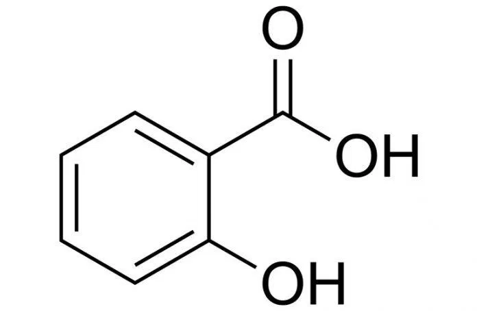 Cấu tạo hóa học của Salicylic acid (ảnh internet)