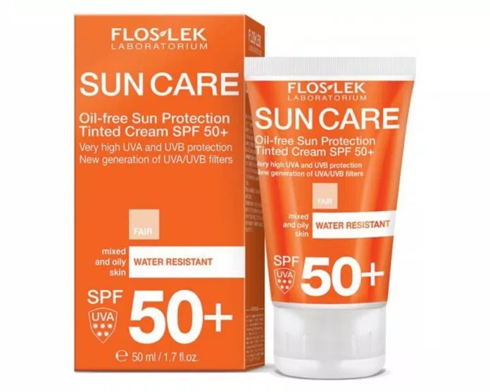 Kem chống nắng Floslek Sun protection Tinted Cream SPF 50+