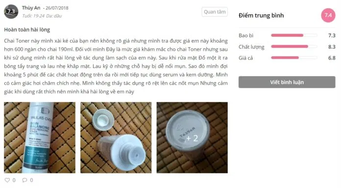 Đánh giá của khách hàng tại Sheis