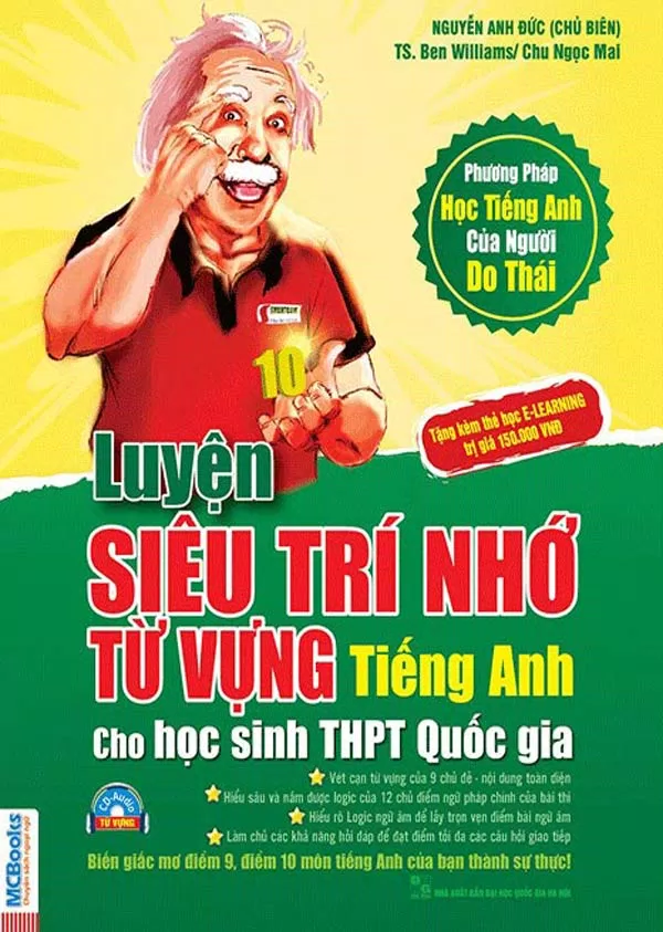 Bìa cuốn sách Luyện Siêu Trí Nhớ Từ Vựng Tiếng Anh Cho Học Sinh THPT Quốc Gia sách hay