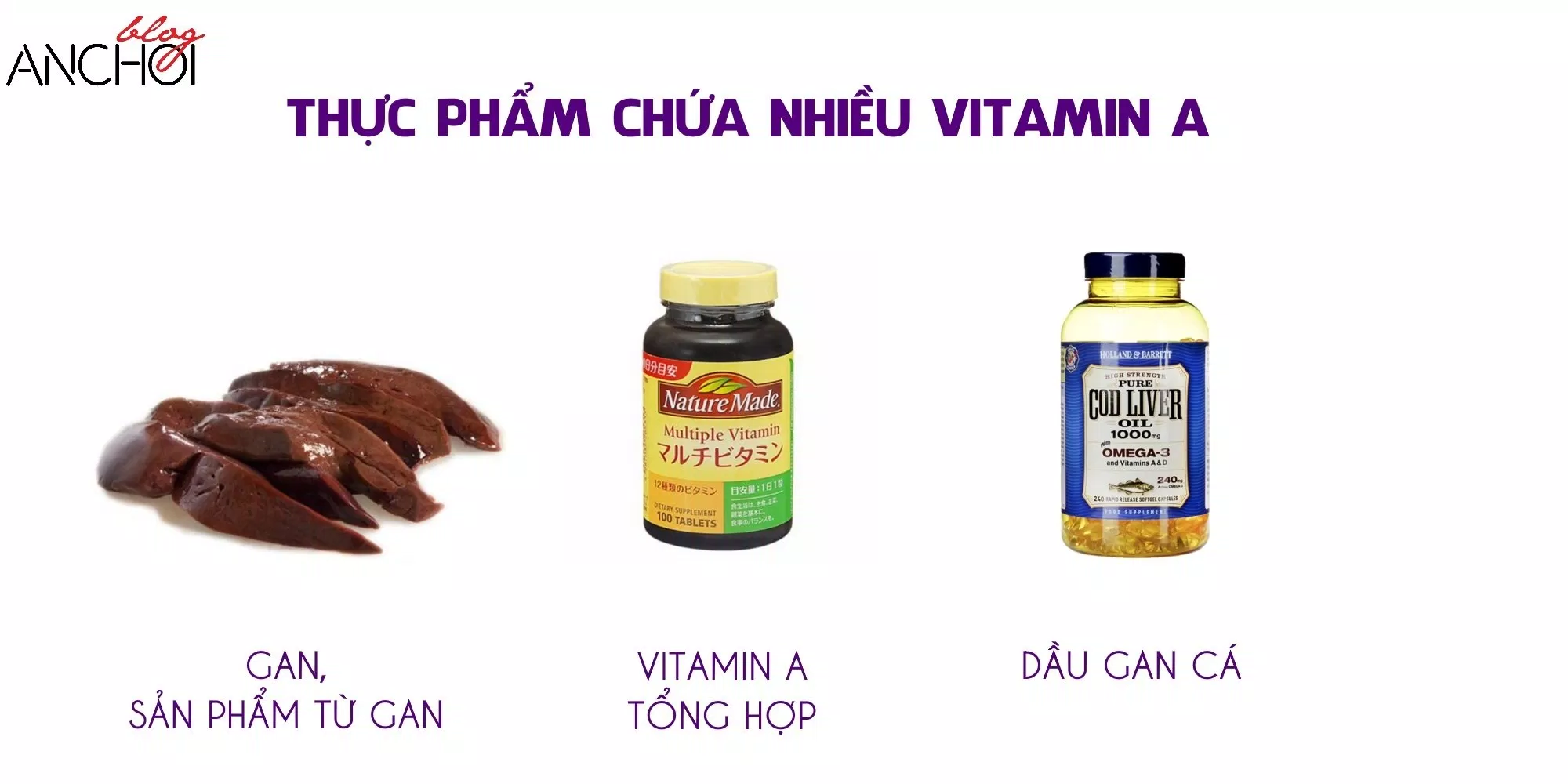 Thực phẩm chứa nhiều Vitamin A