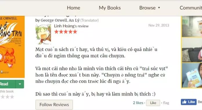 Review tiểu thuyết Chuyện Ở Nông Trại ( Nguồn: Internet)