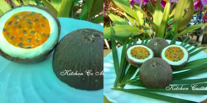 Bánh chocolate vỏ trái dừa khô