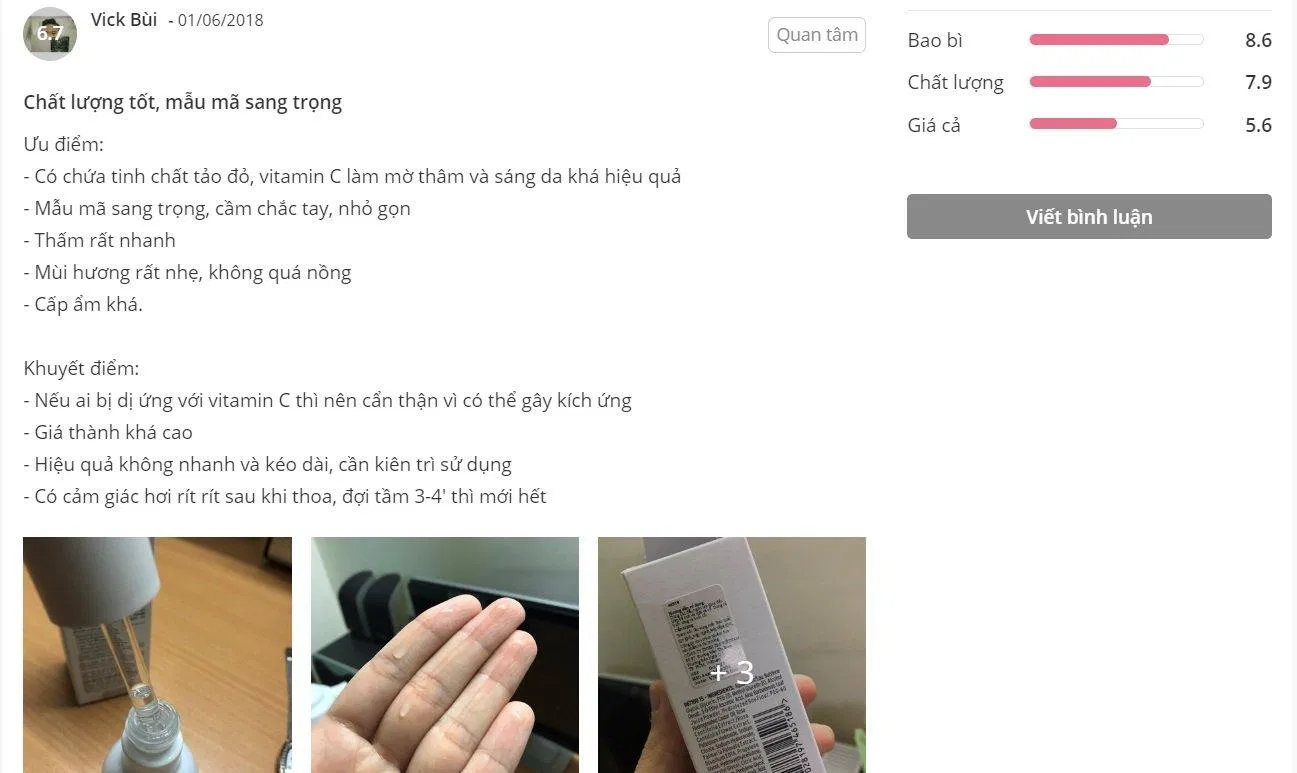 Đánh giá của khách hàng tại Sheis