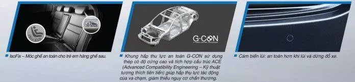 Hệ thống an toàn bị động của xe Honda City 2019 (ảnh : Honda Vietnam)