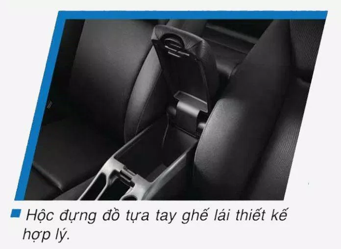 Hộc đựng đồ tựa tay ghế lái thiết kế hợp lý (ảnh : Honda Vietnam)