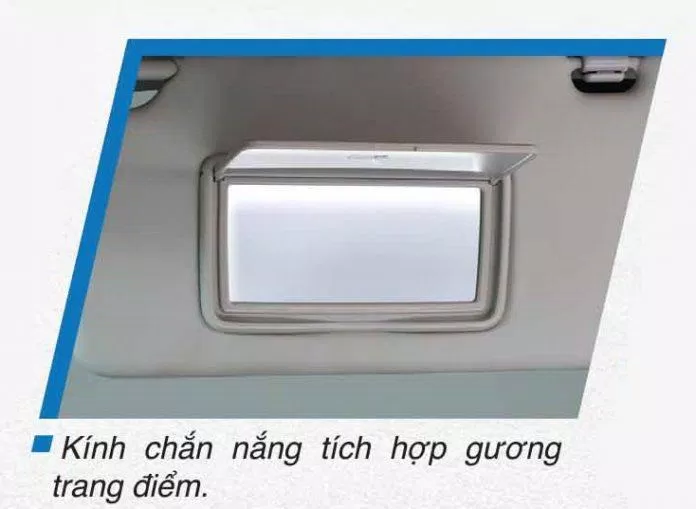 Kính chắn nắng tích hợp gương trang điểm (ảnh : Honda Vietnam)