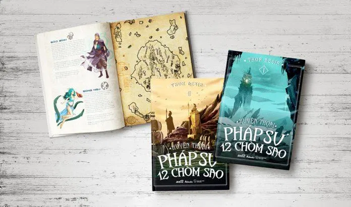 Bìa trước cuốn truyện Huyền Thoại Pháp Sư 12 Chòm Sao sách hay