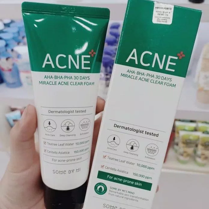 Sữa rửa mât trị mụn Some By Mi AHA-BHA-PHA 30 Days Miracle Acne Clear Foam