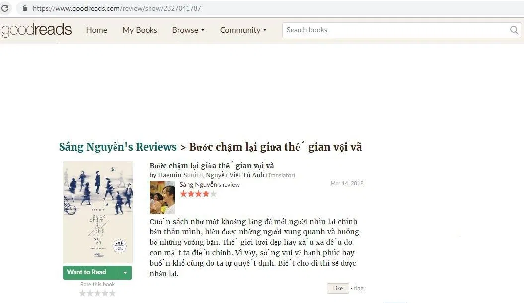 Bước chậm lại