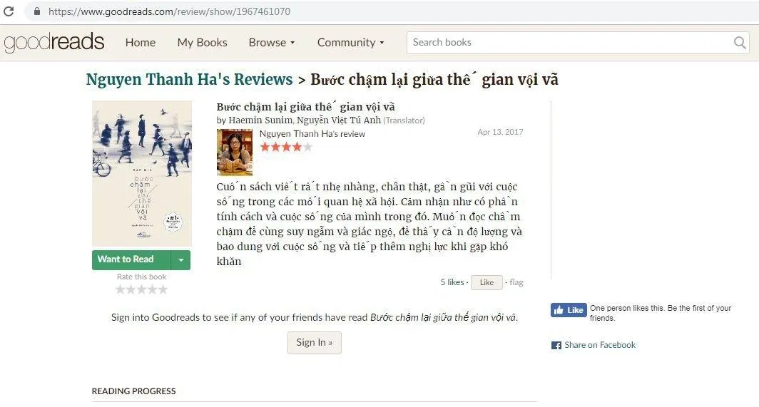 Bước chậm lại