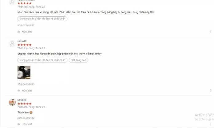 Đánh giá của khách hàng trên Shopee. (nguồn: BlogAnChoi)