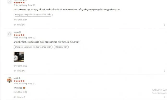 Đánh giá của khách hàng trên Shopee. (nguồn: BlogAnChoi)