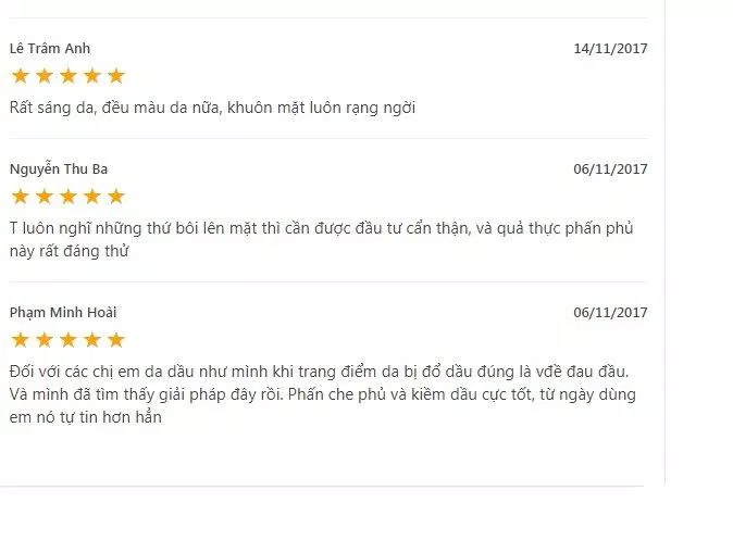 Đánh giá của khách hàng sử dụng sản phẩm trên trang hermosa (nguồn ảnh: BlogAnChoi).