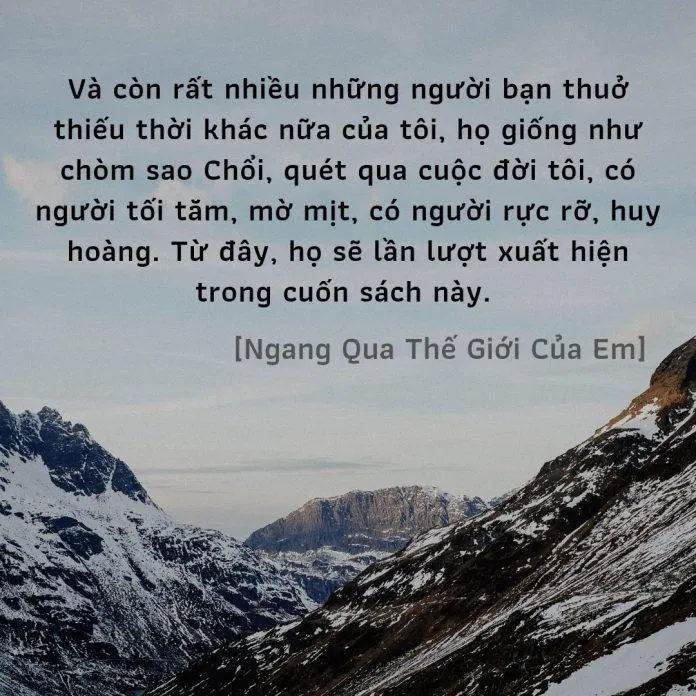 Ngang qua thế giới của em truyện