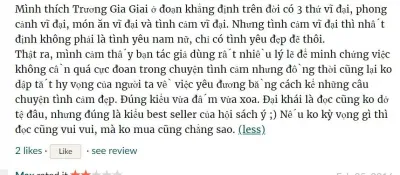 Độc giả này cảm thấy cuốn best-seller của hội sách này có thể phục vụ cho mục đích giải trí