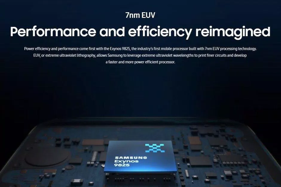 galaxy note 10 Chip exynos 9820 với hiệu năng mạnh mẽ vượt trội. Ảnh: internet