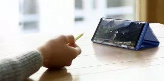 Không cần chạm màn hình mà chỉ sử dụng bút S-Pen vẫn sử dụng được điện thoại. Ảnh: internet