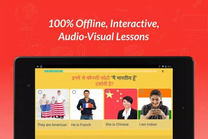 Nói tiếng Anh thật dễ dàng với ứng dụng Hello English. Ảnh: internet