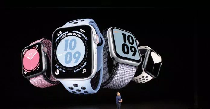 apple watch Apple Watch Series 5 được chế tác với những chất liệu cao cấp như gốm và titan. Ảnh: internet