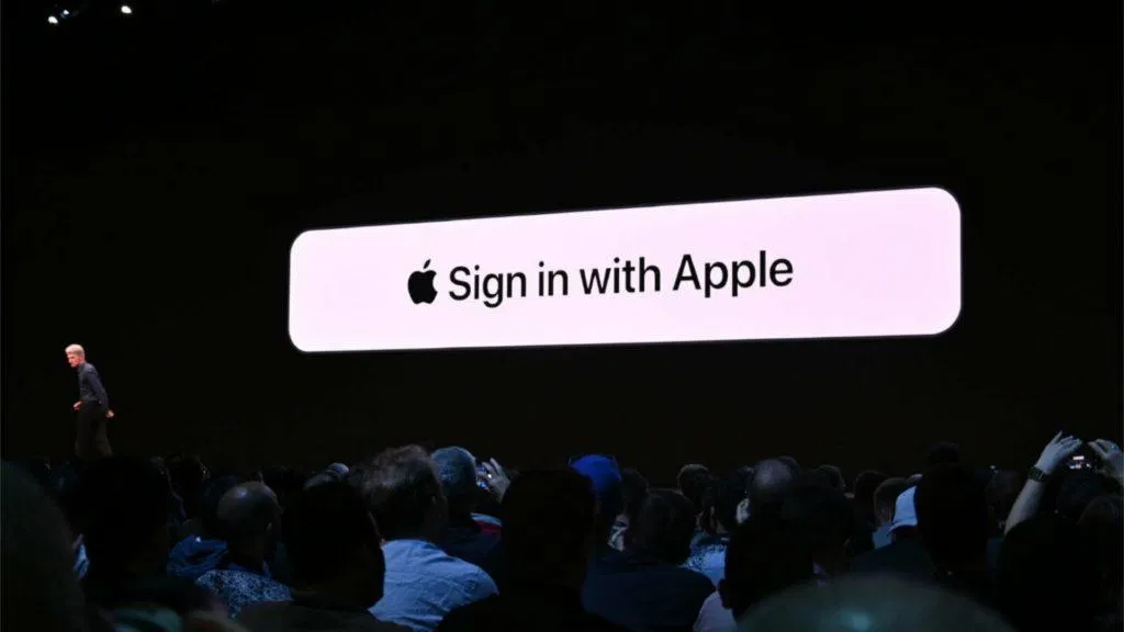 ios13 Bảo mật điện thoại tốt hơn cùng với Sign In with Apple. Ảnh: internet