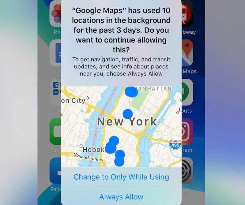 ios 13 Người dùng sẽ có những lựa chọn khác nhau để cấp quyền cho ứng dụng. Ảnh: internet