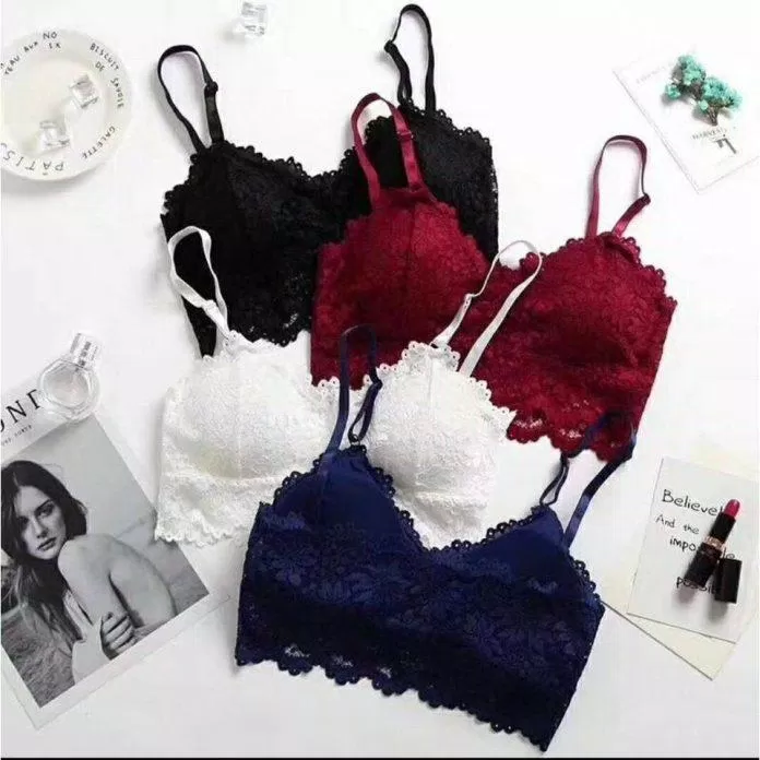 Bralette hai dây phối ren quyến rũ