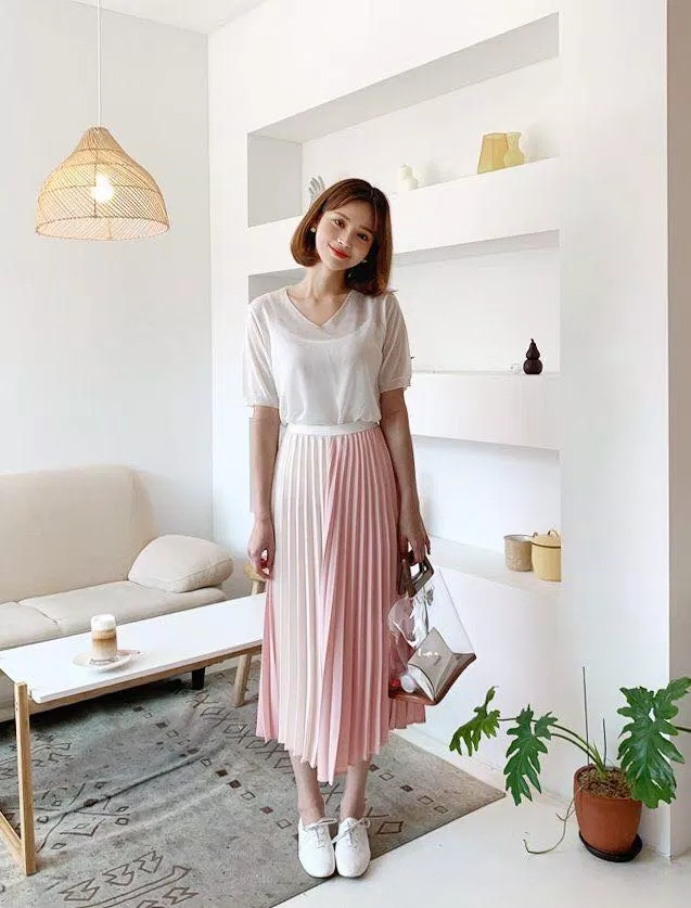 Chân váy xếp ly
