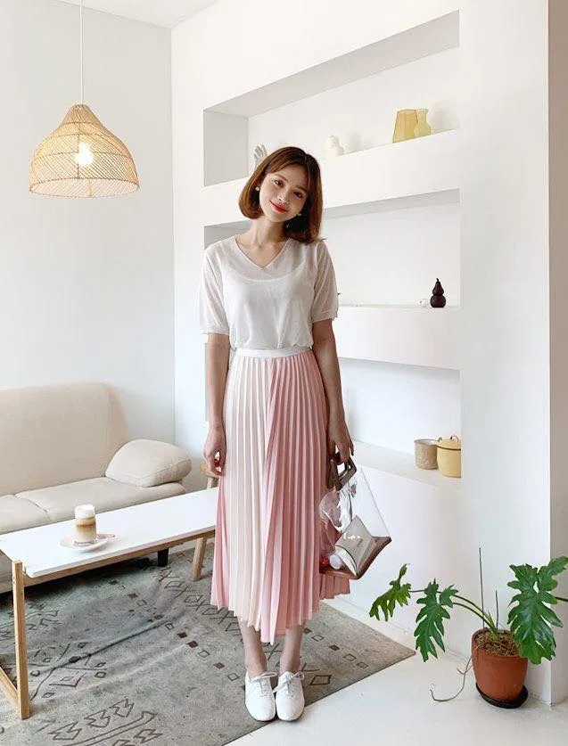Chân váy xếp ly