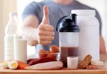 Sử dụng thực phẩm bổ sung kết hợp tập luyện để đạt hiệu quả cao.