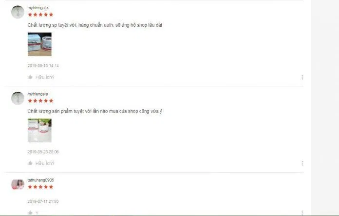 Đánh giá của khách hàng từng sử dụng sản phẩm trên trang Shopee (nguồn ảnh: BlogAnChoi).