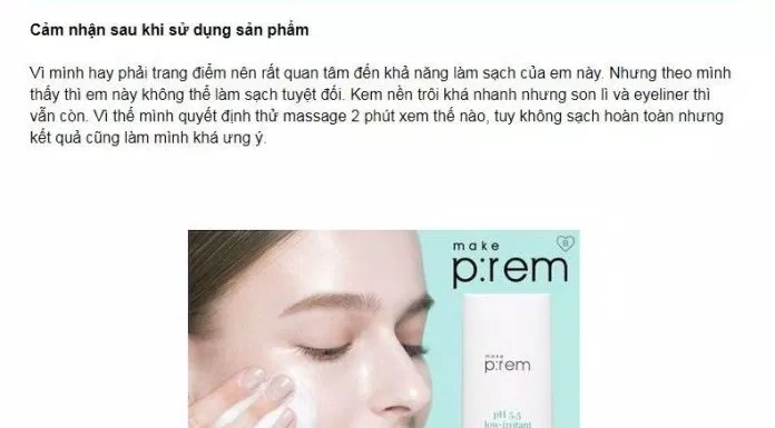 Đánh giá từ khách hàng trên web Beautiesvietnam. (Nguồn: BlogAnChoi).