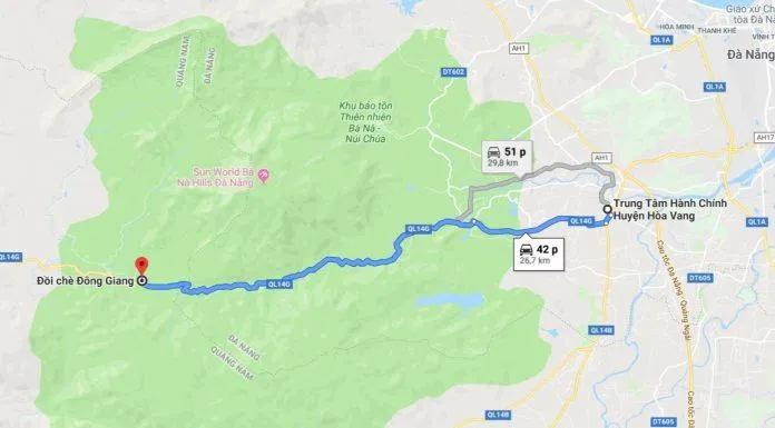 đường đi đông giang