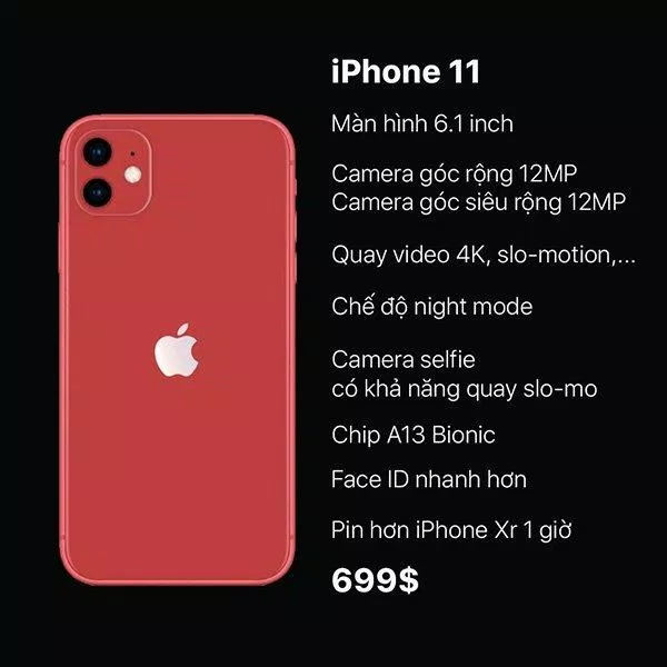 iphone 11 Cấu hình mạnh mẽ của iphone thế hệ mới. Ảnh: internet