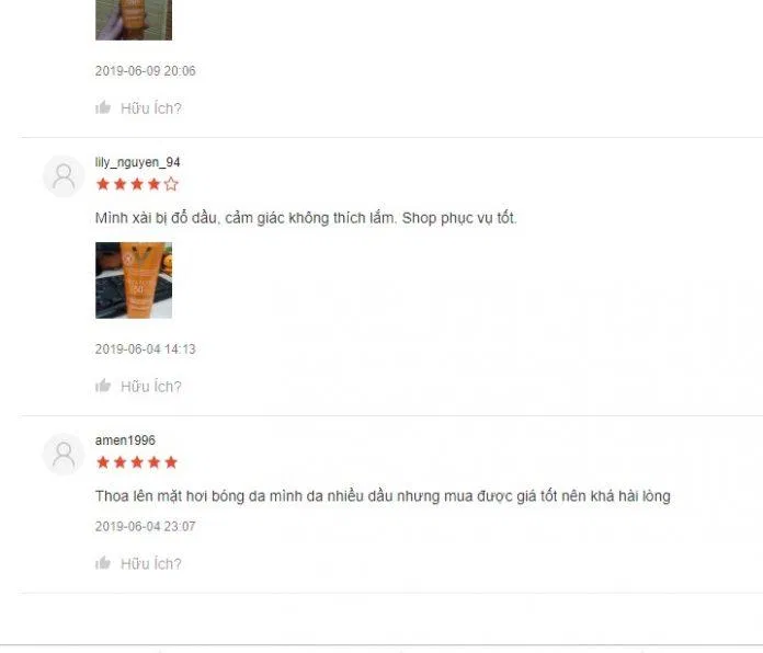 Đánh giá của khách hàng trên trang Shopee (ảnh: BlogAnChoi)