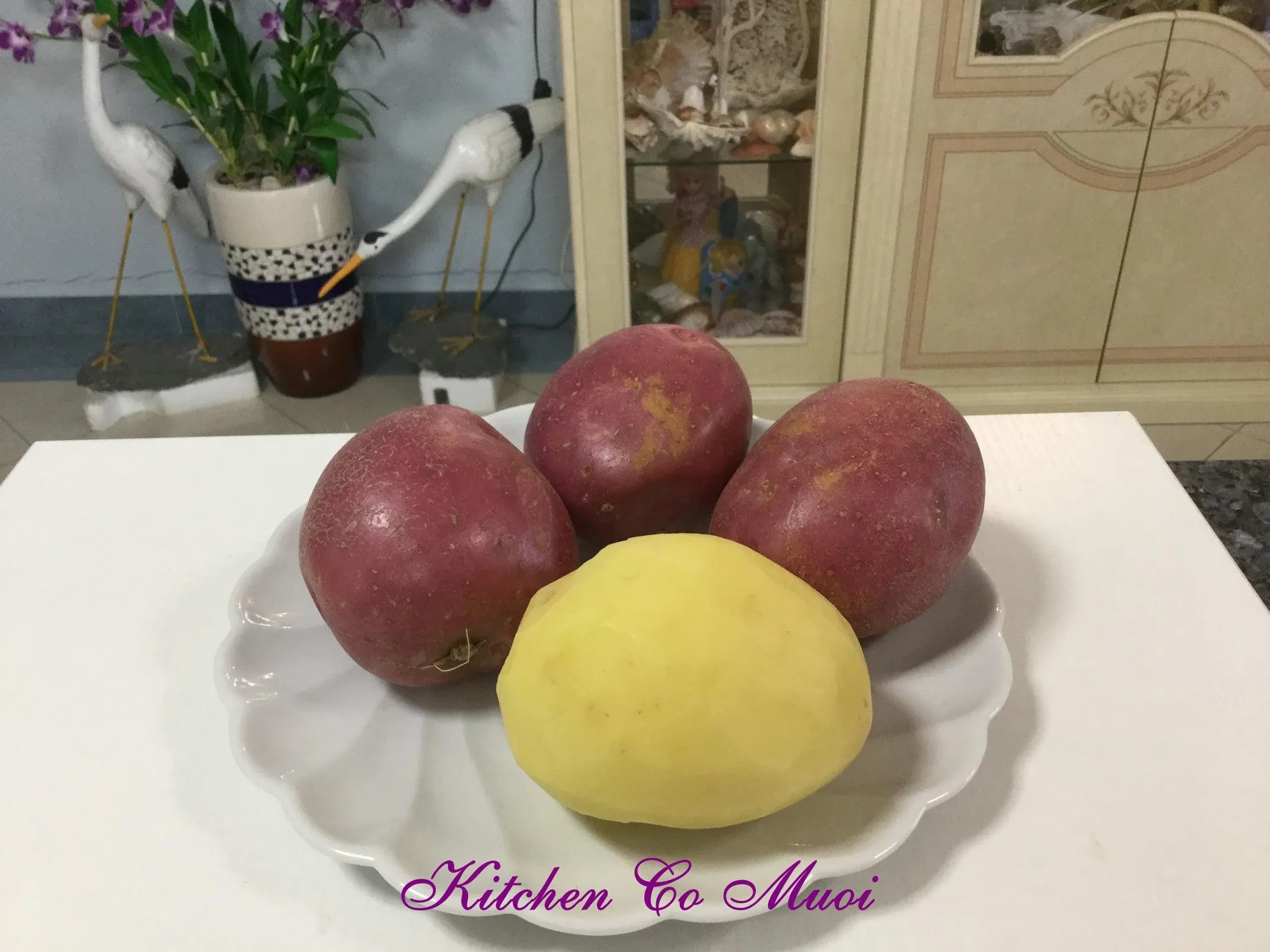 Khoai tây nướng lát mỏng