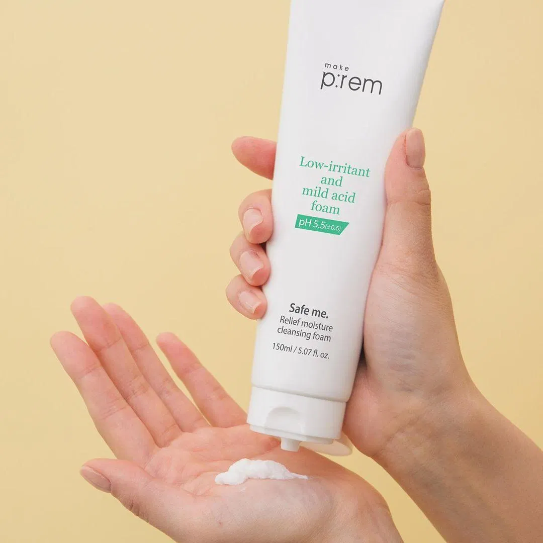 làm đẹp Sữa rửa mặt Safe me. Relief Moisture Cleansing Foam nhẹ dịu cho da. (nguồn: Internet)
