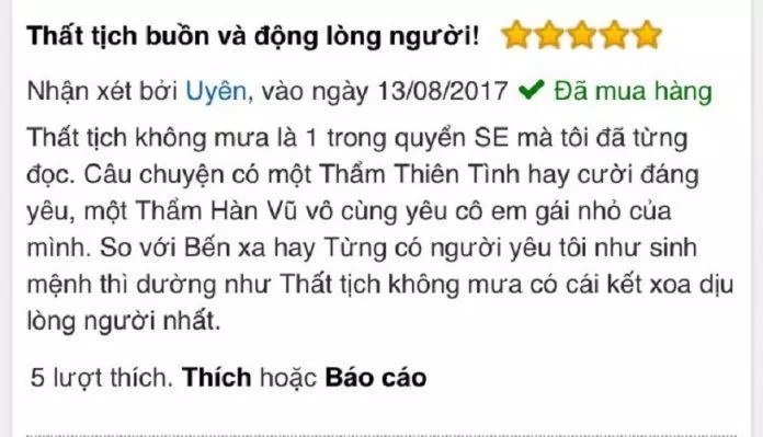 thất tịch không mưa