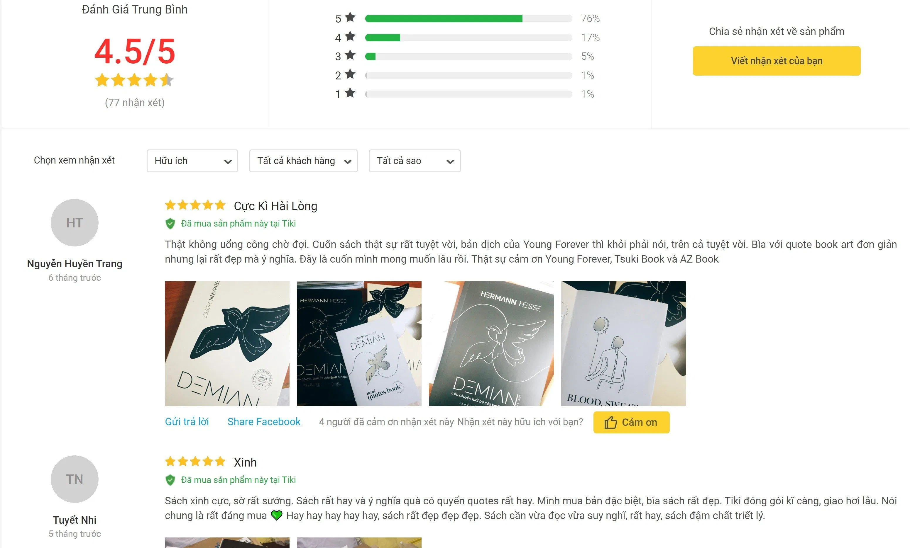 Cuốn sách Demian trên Tiki Cuốn sách Demian trên Tiki