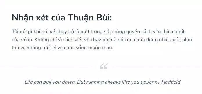Tôi nói gì khi nói về chạy bộ