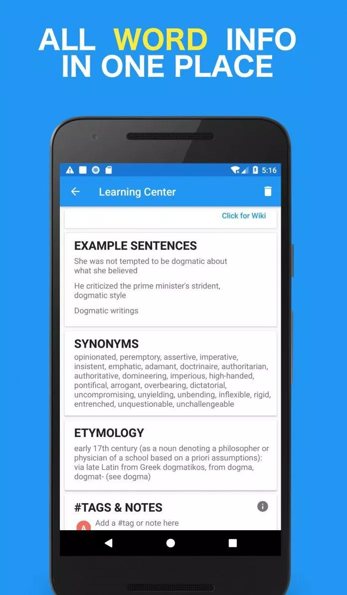 Vocabulary Word Tra từ điển dễ dàng với Vocabulary Word. Ảnh: internet