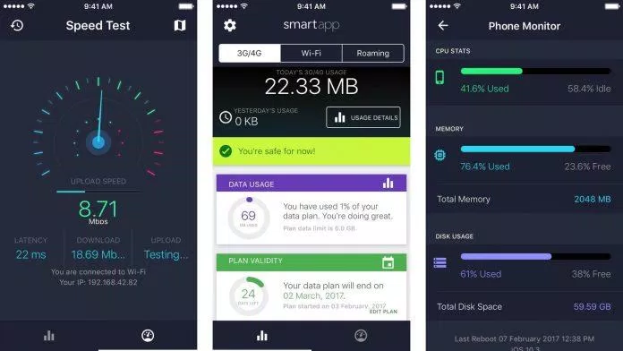 Data Usage Tiết kiệm dữ liệu di động cùng với Data Usage. Ảnh: internet