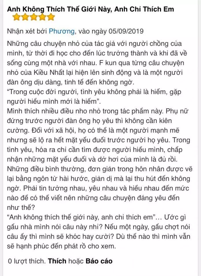 anh không thích thế giới này anh chỉ thích em