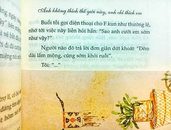 anh không thích thế giới này anh chỉ thích em