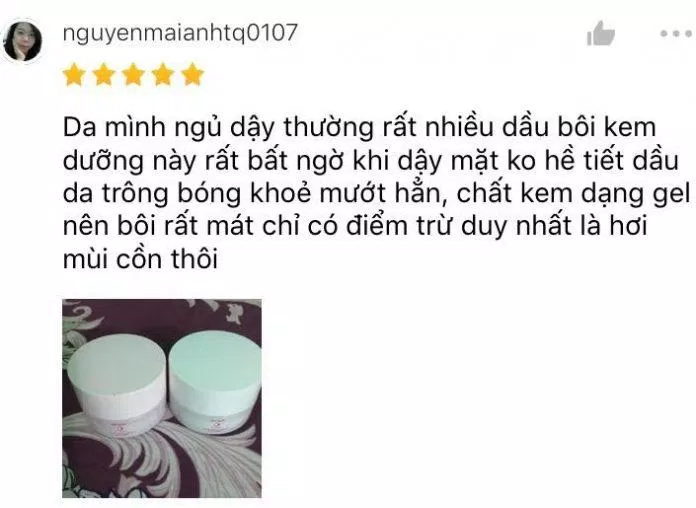 Cảm nhận của những chị em về Senka White Beauty Glow Gel Cream